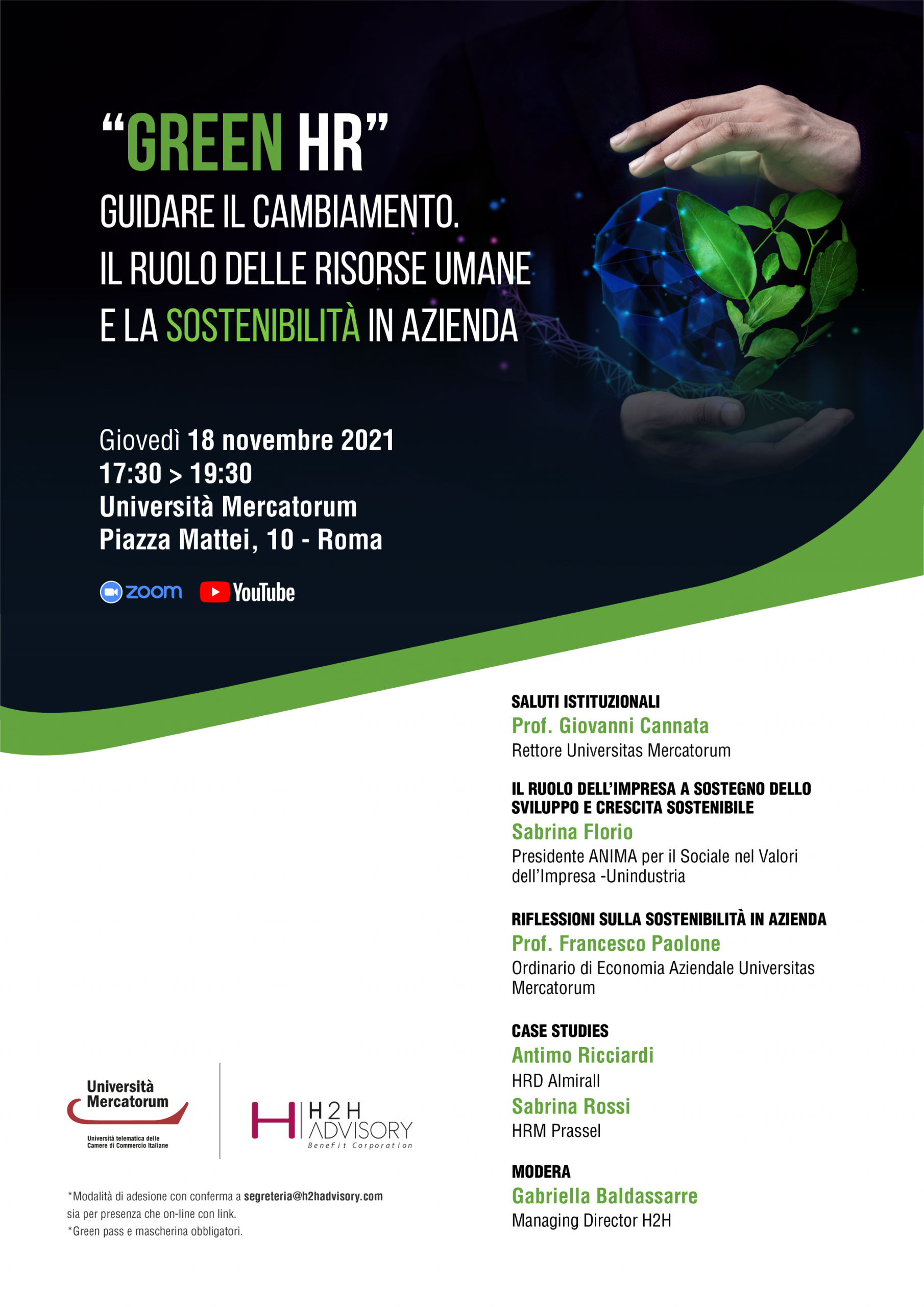 “GREEN HR” Guidare il cambiamento. Il ruolo delle risorse umane e la sostenibilità in azienda.