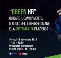“GREEN HR” Guidare il cambiamento. Il ruolo delle risorse umane e la sostenibilità in azienda.