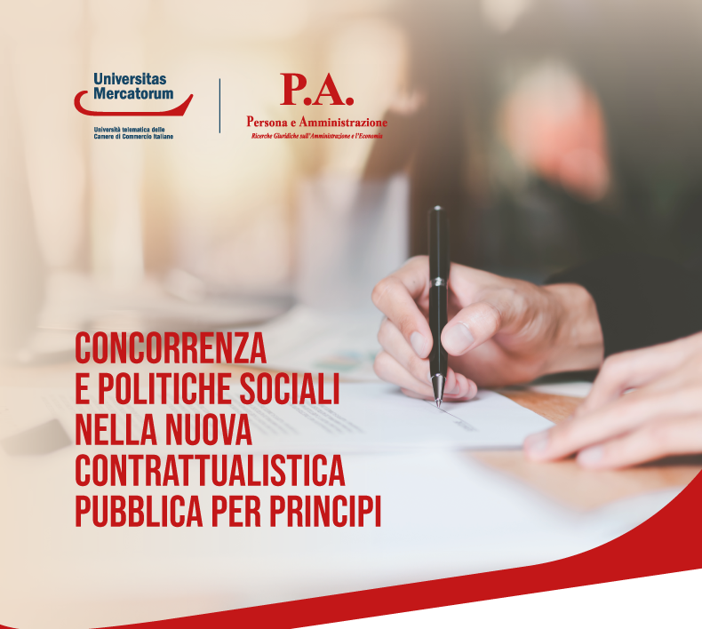 Concorrenza e politiche sociali nella nuova contrattualistica pubblica per principi