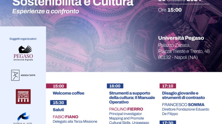 Sostenibilità e Cultura Esperienze a Confronto