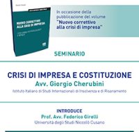 Crisi di impresa e costituzione