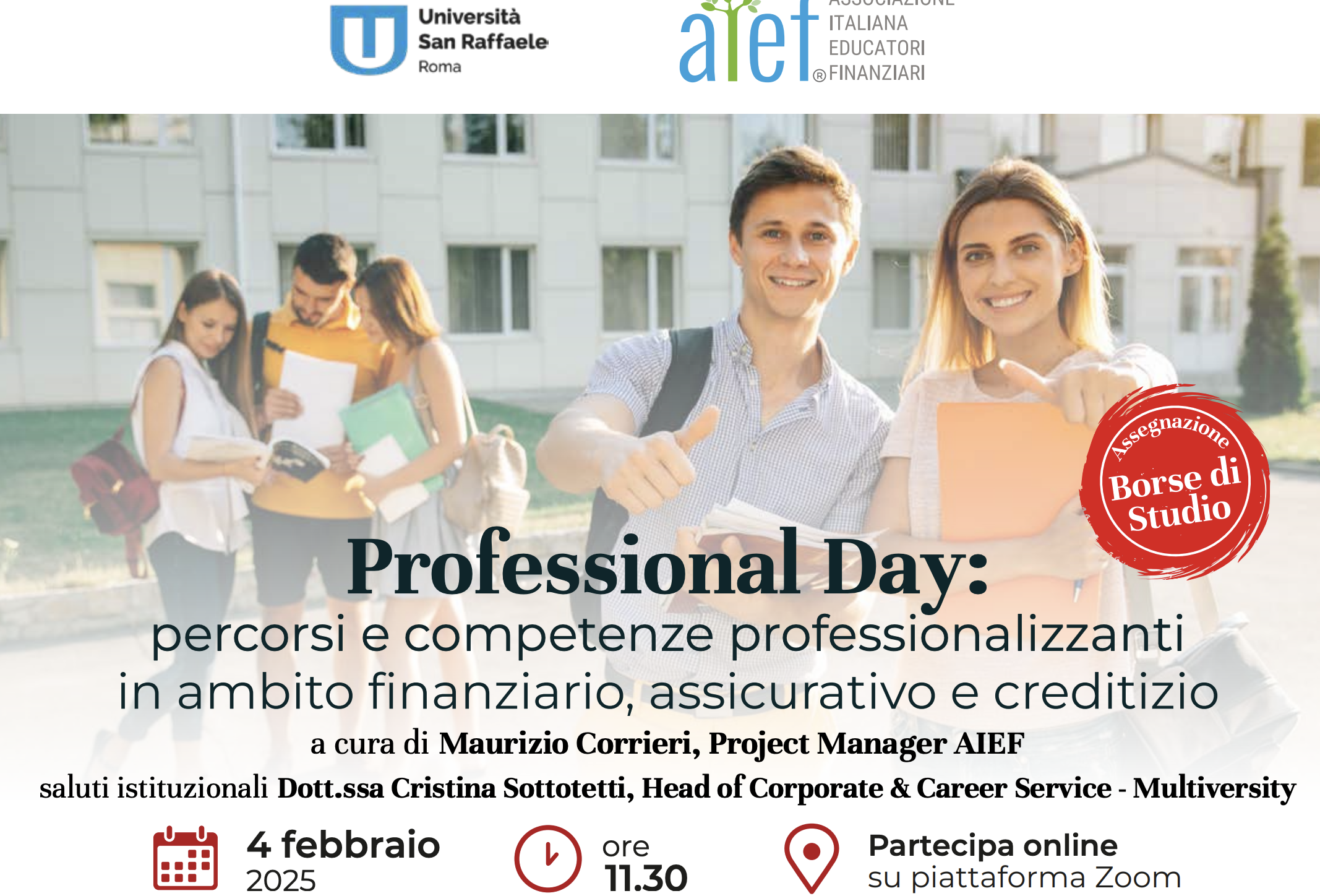 Introduzione alla professione e borse di studio AIEF