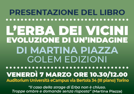 Presentazione del libro L’erba dei vicini