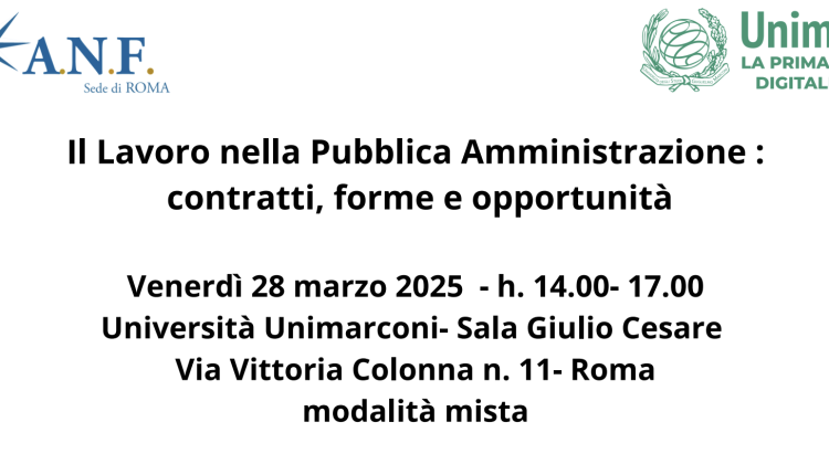 Il Lavoro nella Pubblica Amministrazione