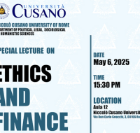 Special lecture on Ethics and finance