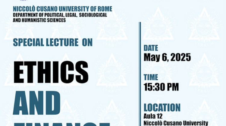 Special lecture on Ethics and finance