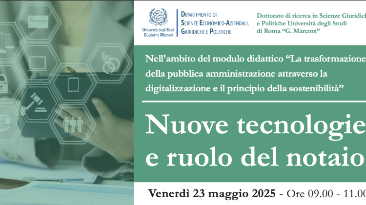 Nuove tecnologie e ruolo del notaio
