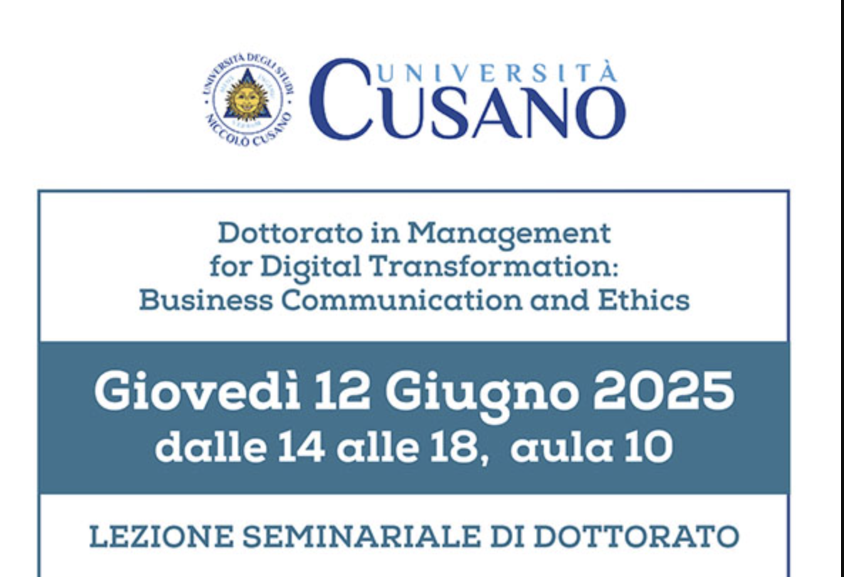 Lezione Seminariale di Dottorato