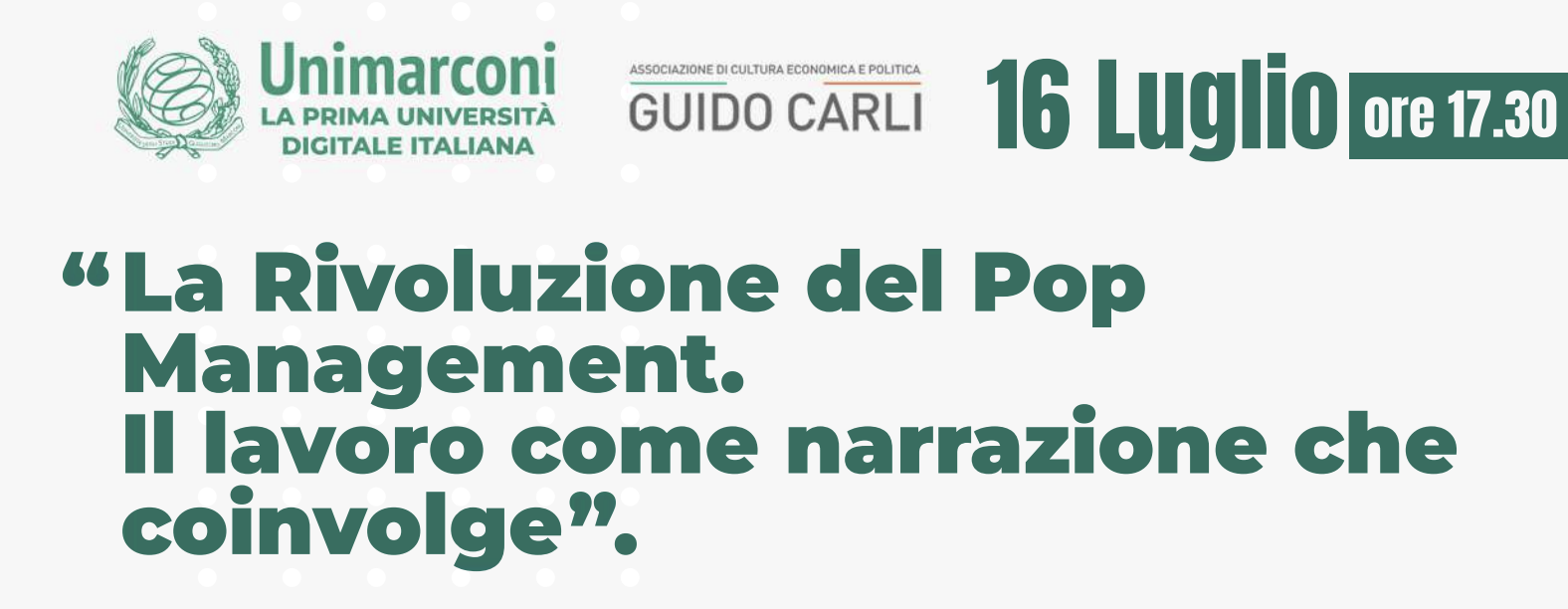 La Rivoluzione del Pop Management