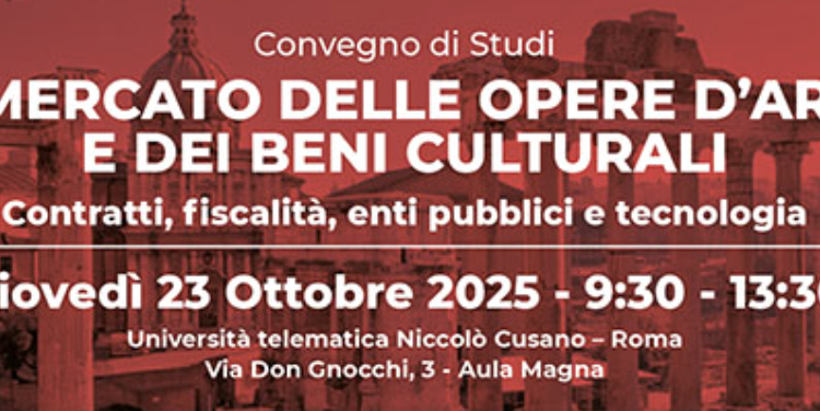 Il mercato delle opere d’arte e dei beni culturali