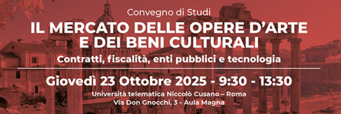 Il mercato delle opere d’arte e dei beni culturali