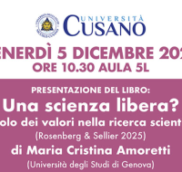 Presentazione del libro: Una scienza libera? 