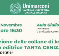 Presentazione delle collane di letteratura della casa editrice TANTA CENIZA