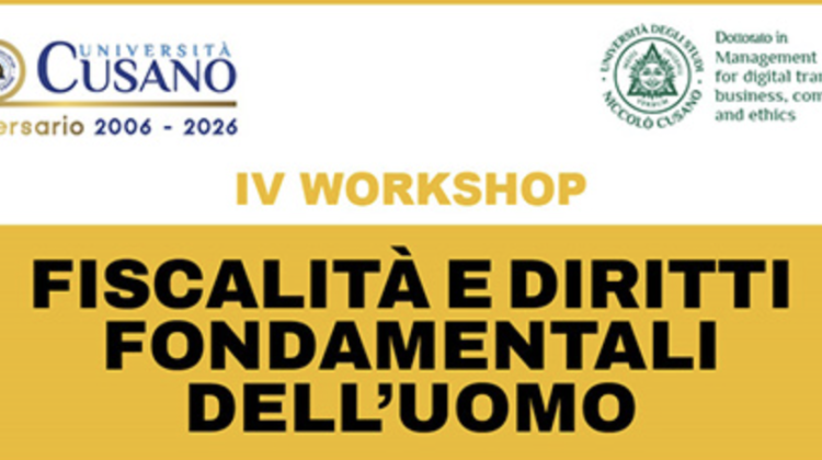 IV Workshop su Fiscalità e Diritti dell’Uomo