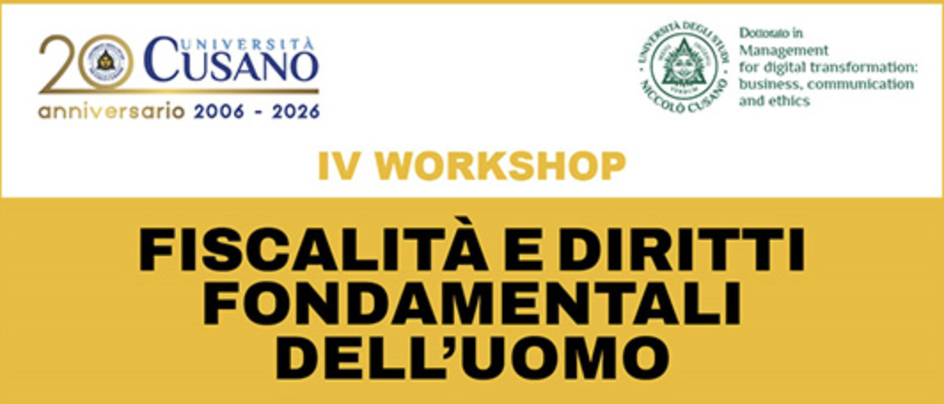 IV Workshop su Fiscalità e Diritti dell’Uomo